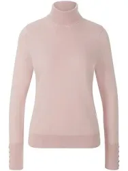Rollkragen-Pullover aus 100% SUPIMA®-Baumwolle Peter Hahn rosé
