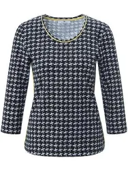 Rundhals-Shirt 3/4-Arm Peter Hahn schwarz
