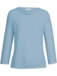 Rundhals-Pullover aus 100% SUPIMA®-Baumwolle Peter Hahn blau