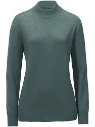 Stehbund-Pullover Modell Sabrina aus Seide und Kas Peter Hahn grün