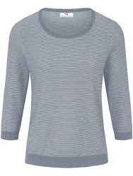 Rundhals-Pullover aus 100% SUPIMA®-Baumwolle Peter Hahn blau