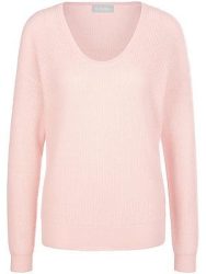 Rundhals-Pullover aus Seide und Kaschmir include orange