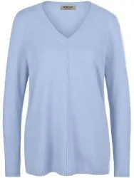 V-Pullover aus 100% Premium-Kaschmir Peter Hahn blau