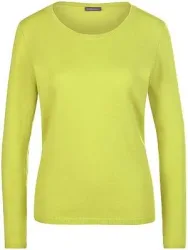 Rundhals-Pullover aus Kaschmir Peter Hahn grün