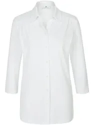 Jersey-Bluse 3/4-Arm Peter Hahn weiss