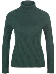 Rollkragen-Pullover aus 100% Schurwolle-Merino Peter Hahn grün