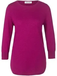 Rundhals-Pullover aus Seide und Kaschmir Peter Hahn pink