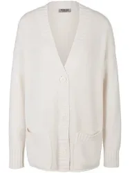 Strickjacke aus 100% Premium-Kaschmir Peter Hahn weiss