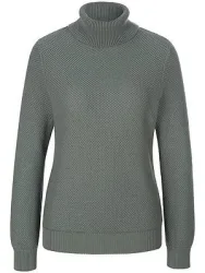 Rollkragen-Pullover Peter Hahn grün