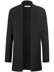 Strickjacke aus Schurwolle und Kaschmir Peter Hahn schwarz