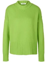 Rundhals-Pullover aus Schurwolle und Kaschmir Peter Hahn grün