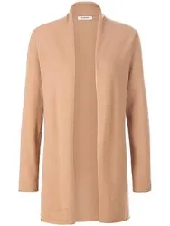 Strickjacke aus Schurwolle und Kaschmir Peter Hahn braun