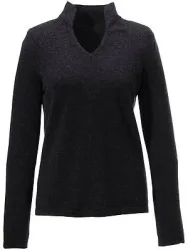 Pullover aus 100% Premium-Kaschmir Modell Vivien Peter Hahn Cashmere schwarz