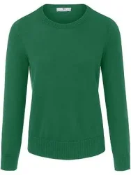 Rundhals-Pullover aus 100% SUPIMA®-­Baumwolle Peter Hahn grün