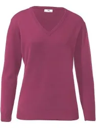 V-Pullover aus 100% Schurwolle Pure Tasmanian Wool Peter Hahn rosé