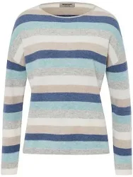 Rundhals-Pullover aus 100% Kaschmir Peter Hahn blau