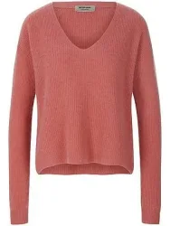 V-Pullover aus 100% Premium-Kaschmir Peter Hahn pink