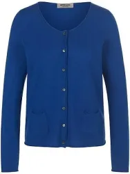 Cardigan aus 100 % Kaschmir Peter Hahn blau
