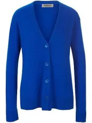 Strickjacke aus 100% Kaschmir Peter Hahn blau