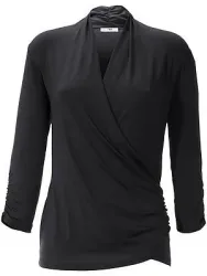 V-Shirt 3/4 Arm Peter Hahn schwarz