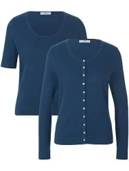 Twinset aus 100% SUPIMA®-Baumwolle Peter Hahn denim