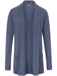 Strickjacke aus 100% Premium-Kaschmir Peter Hahn blau