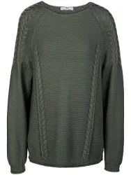 Rundhals-Pullover Peter Hahn grün