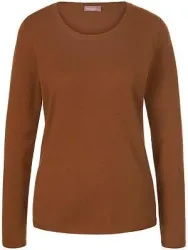 Rundhals-Pullover aus Kaschmir Peter Hahn braun