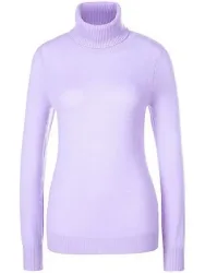 Rollkragen-Pullover aus 100% Premium-Kaschmir Peter Hahn lila