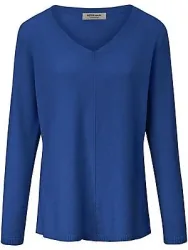 V-Pullover aus 100% Premium-Kaschmir Peter Hahn blau
