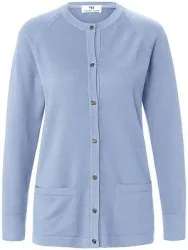 Strickjacke aus 100%Schurwolle Pure Tasmanian Wool Peter Hahn blau