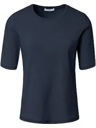 Rundhals-Shirt Peter Hahn blau