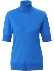 Rollkragen-Pullover Peter Hahn blau