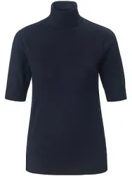 Rollkragen-Pullover Peter Hahn blau