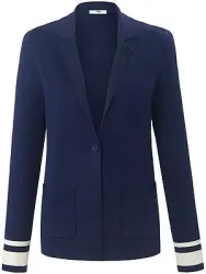 Strickblazer Peter Hahn blau