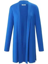 Long-Strickjacke Peter Hahn blau