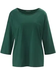 Rundhals-Shirt Gurli Green Cotton grün