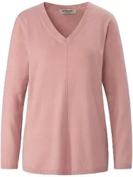 V-Pullover aus 100% Premium-Kaschmir Peter Hahn rosé