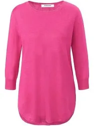 Rundhals-Pullover aus Seide und Kaschmir Peter Hahn pink