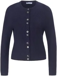 Strickjacke aus 100% SUPIMA®-Baumwolle Peter Hahn blau