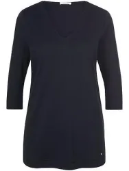 V-Shirt 3/4-Arm Efixelle schwarz
