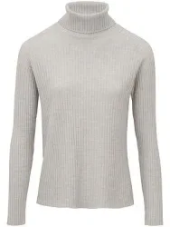 Rollkragen-Pullover aus 100% Schurwolle-Merino Peter Hahn grau