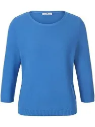 Rundhals-Pullover aus 100% SUPIMA®-Baumwolle Peter Hahn blau