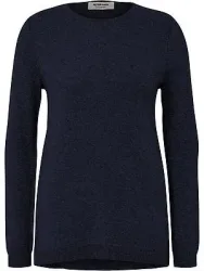 Rundhals-Pullover aus 100% Premium-Kaschmir Peter Hahn blau