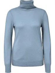 Rollkragen-Pullover aus 100% Premium-Kaschmir Peter Hahn blau