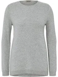 Rundhals-Pullover aus 100% Premium-Kaschmir Peter Hahn grau