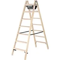 MUNK Günzburger Steigtechnik 033814 Holz Stufen-Stehleiter 12.8 kg
