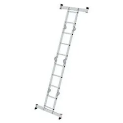 MUNK Günzburger Steigtechnik 031320 Aluminium Sprossen-Vielzweckleiter 18 kg