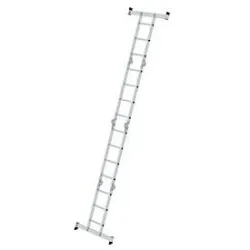 MUNK Günzburger Steigtechnik 031324 Aluminium Sprossen-Vielzweckleiter 20.5 kg