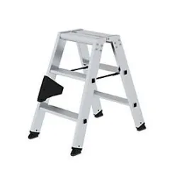Stufen-Stehleiter beidseitig begehbar 2x3 Stufen